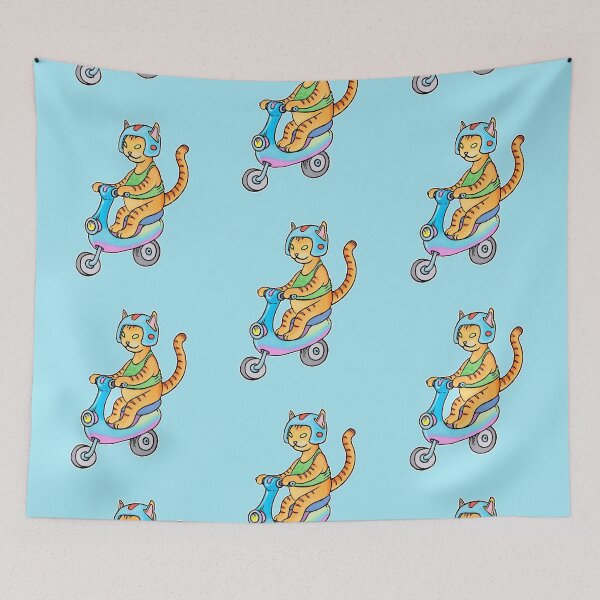 Item preview, Scooter Cat designed and sold by SpaceCatVisions.