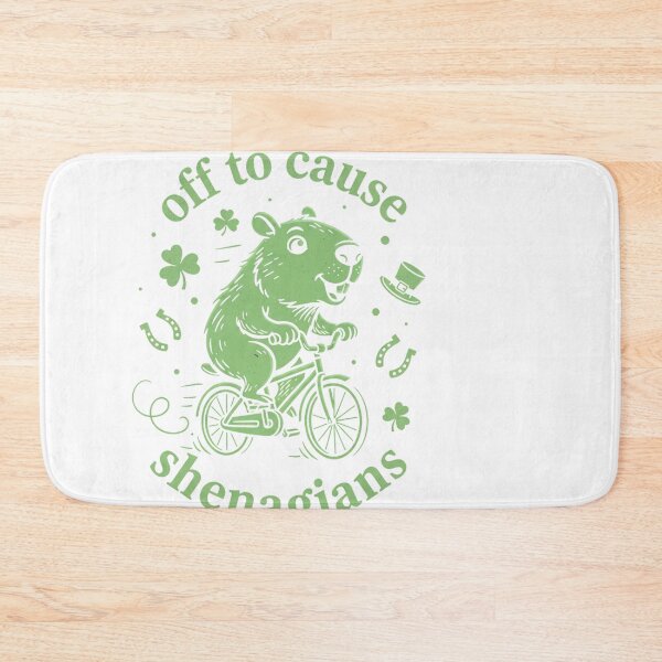 Item preview, Groundhog Riding Bike Off To Cause Shenanigans St Patricks designed and sold by JMDesignHub.