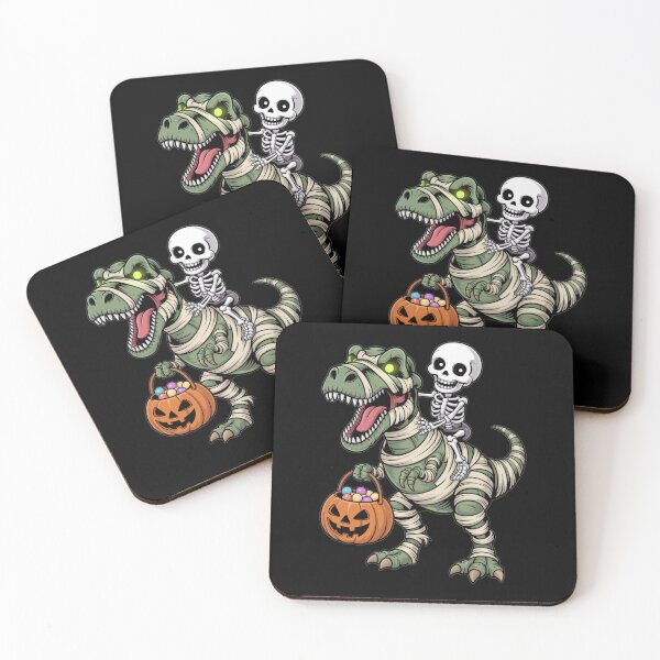 Item preview, Skeleton Riding T-Rex Halloween Fun designed and sold by flagylART.