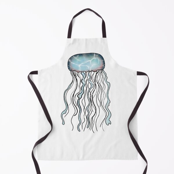 Item preview, Blue And Black Jellyfish designed and sold by Sartoris Art.