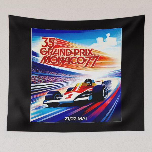 Item preview, Blast from the past a vintage old  poster variation Monaco 77 designed and sold by Helios Be. Lavsh.