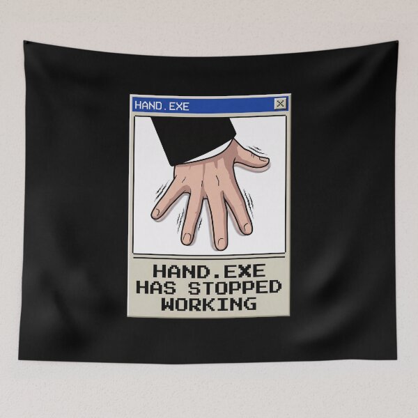 Item preview, Hand Exe Stopped Working Pixel Art Retro Style designed and sold by Fenay Designs.