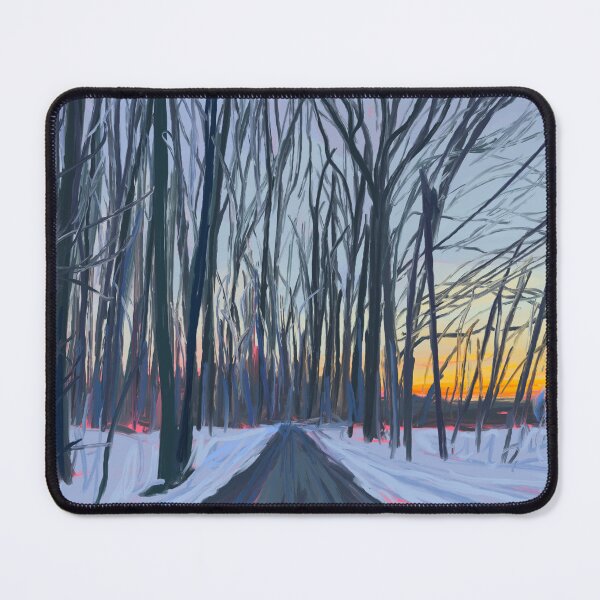 Item preview, Snowy Sunset In the Woods designed and sold by kylepeterart.