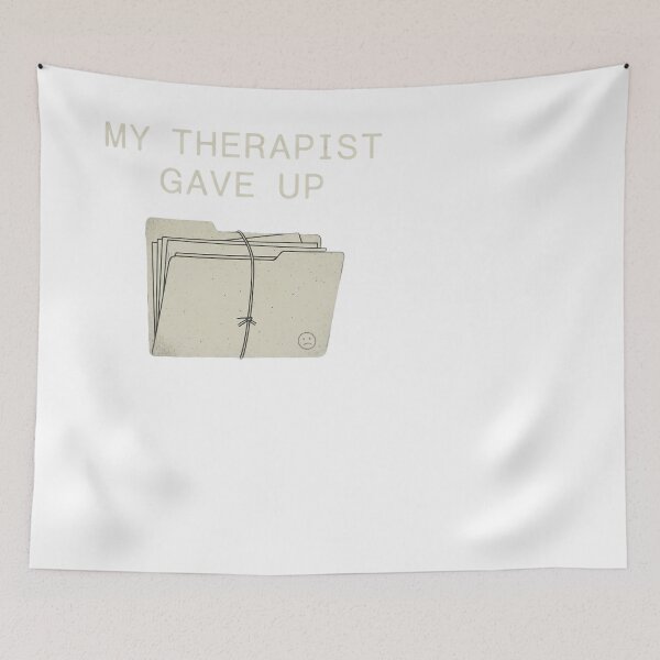 Item preview, My Therapist Gave Up Funny Mental Health Files designed and sold by JMDesignHub.