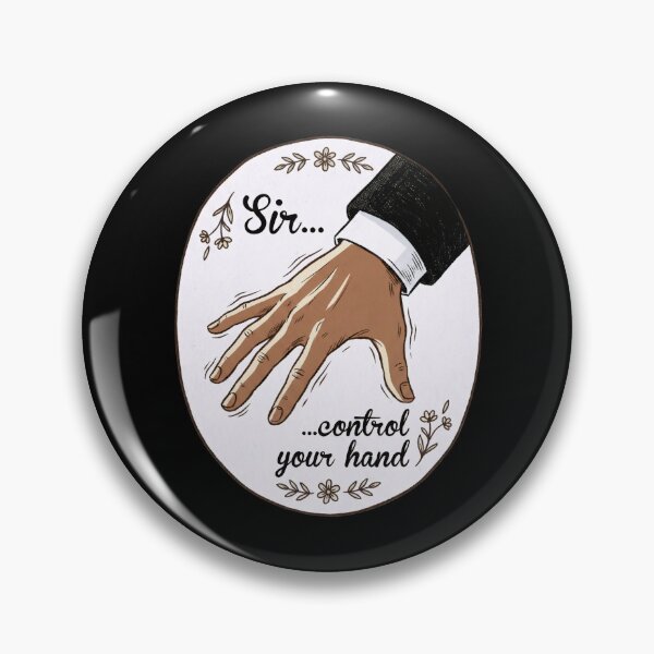 Item preview, Sir Control Your Hand Floral Romantic Quote Art designed and sold by Fenay Designs.