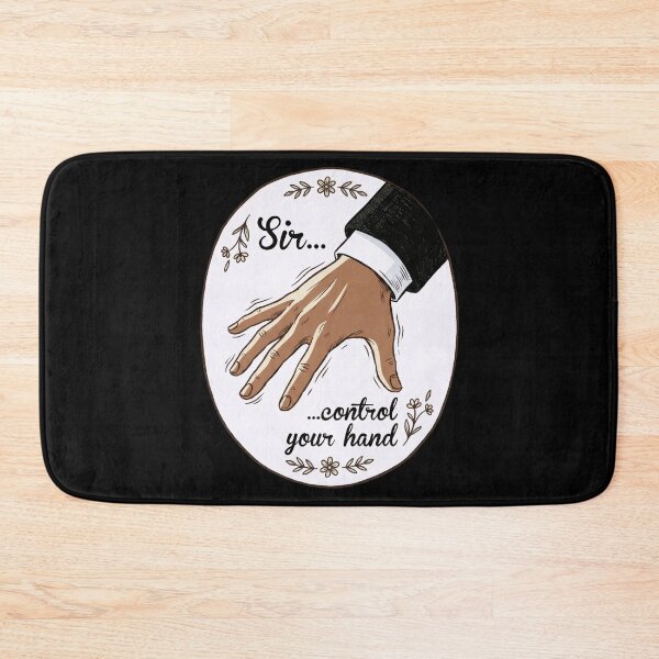 Item preview, Sir Control Your Hand Floral Romantic Quote Art designed and sold by Fenay Designs.