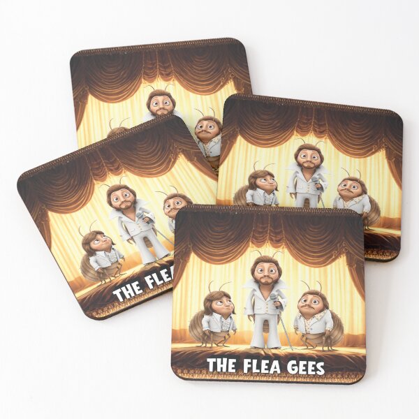 Item preview, The Flea Gees - Funny Bee Gees Pun designed and sold by FleaNomenon.