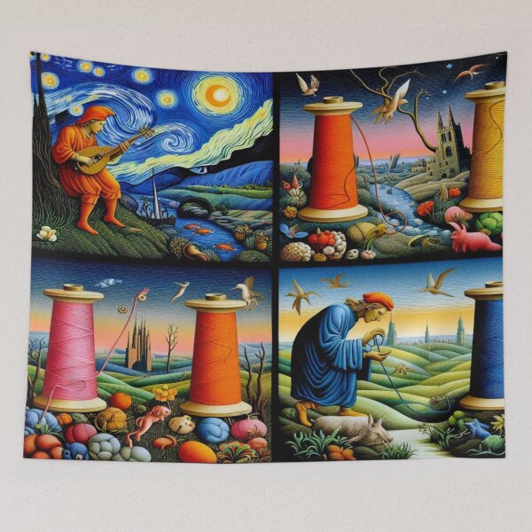 Item preview, The weaver's Dream: A Surreal Fiber Landscape designed and sold by daweave77.