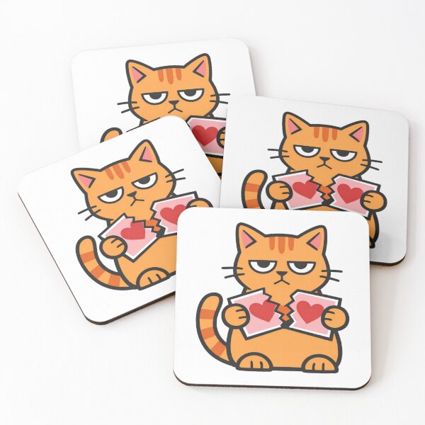 Item preview, Grumpy Cat Breaking Heart Card designed and sold by Silentbow.