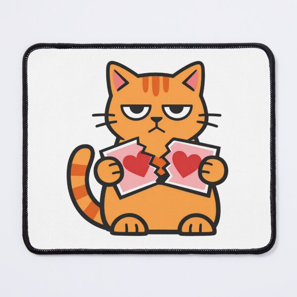 Item preview, Grumpy Cat Breaking Heart Card designed and sold by Silentbow.