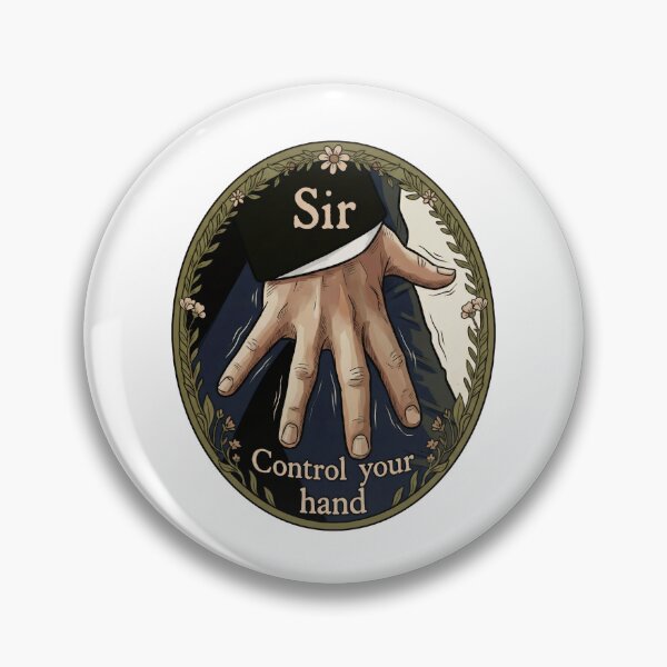Item preview, Sir Control Your Hand Vintage Illustration Graphic designed and sold by Fenay Designs.