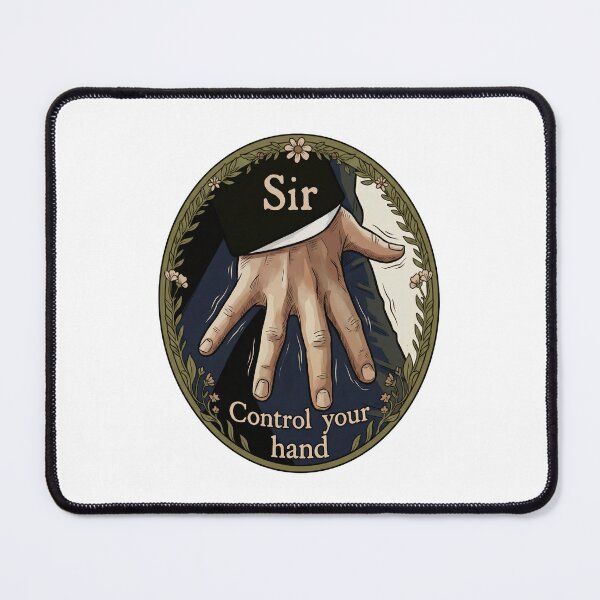 Item preview, Sir Control Your Hand Vintage Illustration Graphic designed and sold by Fenay Designs.