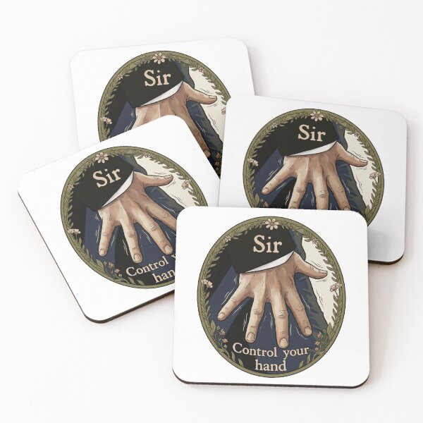 Item preview, Sir Control Your Hand Vintage Illustration Graphic designed and sold by Fenay Designs.