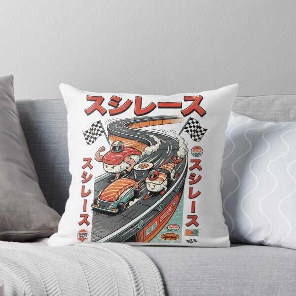 Item preview, Sushi Race Grand Prix Japanese Racing Poster designed and sold by Moo7shop.