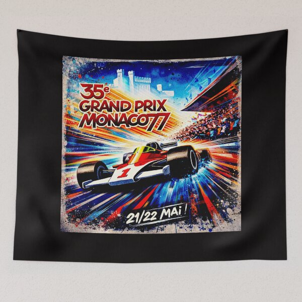 Item preview, Blast from the past a vintage old  poster variation Monaco 77 #2 designed and sold by Helios Be. Lavsh.