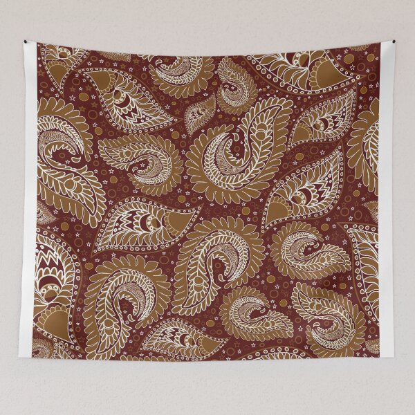 Item preview, Seamless paisley pattern featuring elegant and flowing ornamental shapes with a timeless aestheti designed and sold by Line-Aura.