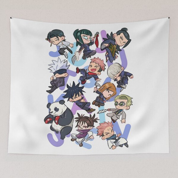 Item preview, Cute Chibi Jujutsu Sorcerers – Kawaii Anime Squad Illustration designed and sold by Dyan4.