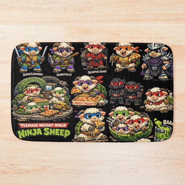 Item preview, Teenage Mutant Ninja Sheep – TurtleSheepNinja Family Poster designed and sold by Thpoar.