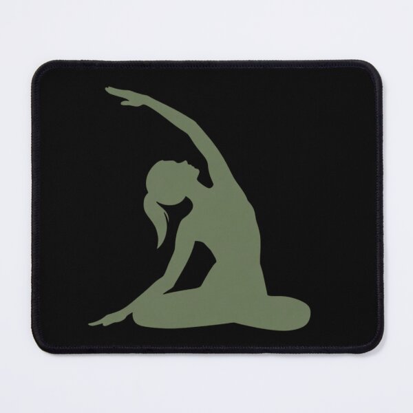 Item preview, Calm Body Stretch Pose – Modern Yoga Silhouette designed and sold by Amevvoo.