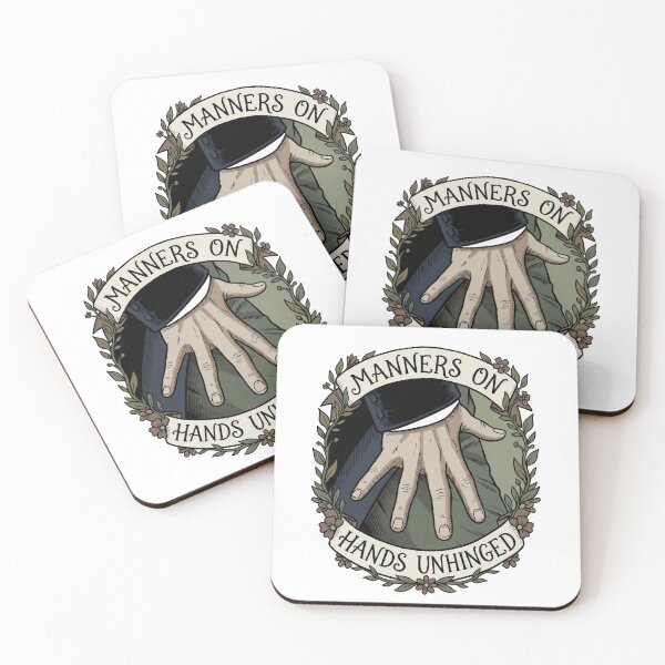 Item preview, Manners On Hands Unhinged Dark Traditional Tattoo Style designed and sold by Fenay Designs.