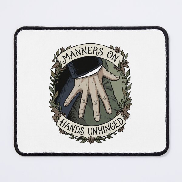 Item preview, Manners On Hands Unhinged Dark Traditional Tattoo Style designed and sold by Fenay Designs.