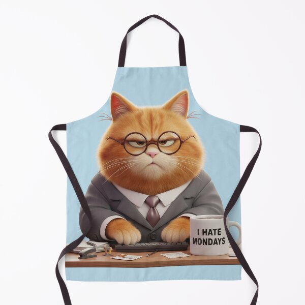 Item preview, Grumpy Office Cat - I Hate Mondays Humor designed and sold by LuxeLayouts.