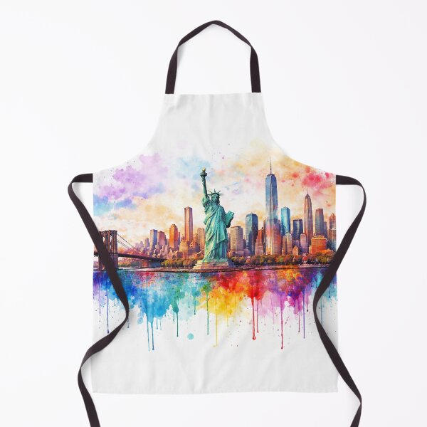 Item preview, Colorful New York Cityscape Drip Art designed and sold by Paul Thompson Photography.