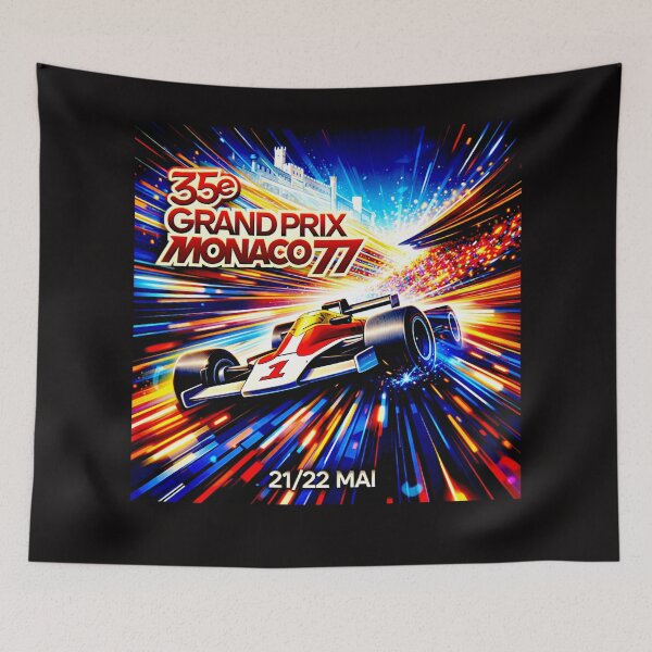 Item preview, Blast from the past a vintage old  poster variation Monaco 77 #5 designed and sold by Helios Be. Lavsh.