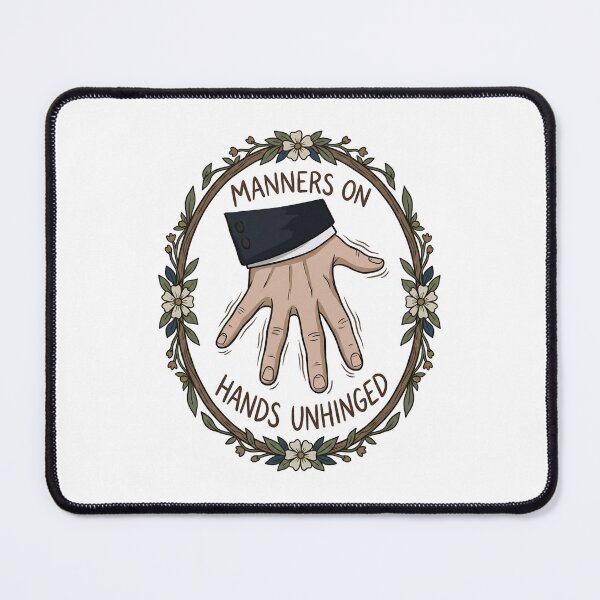 Item preview, Manners On Hands Unhinged Floral Hand Flex Art designed and sold by Fenay Designs.