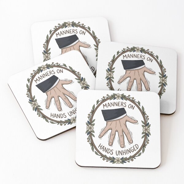 Item preview, Manners On Hands Unhinged Floral Hand Flex Art designed and sold by Fenay Designs.