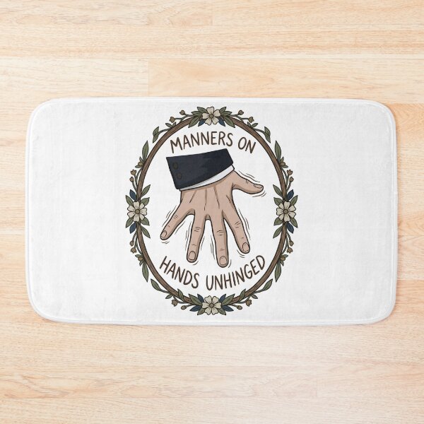 Item preview, Manners On Hands Unhinged Floral Hand Flex Art designed and sold by Fenay Designs.
