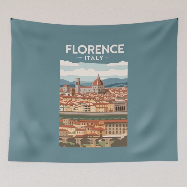 Item preview, A Vintage Travel Art of Florence - Italy  designed and sold by GoodOldVintage.