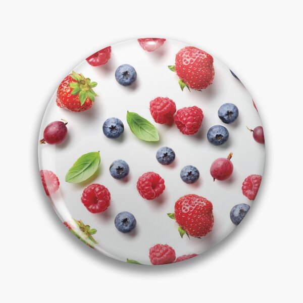 Item preview, Fresh Berries Pattern on White designed and sold by zeStudioPhoto.
