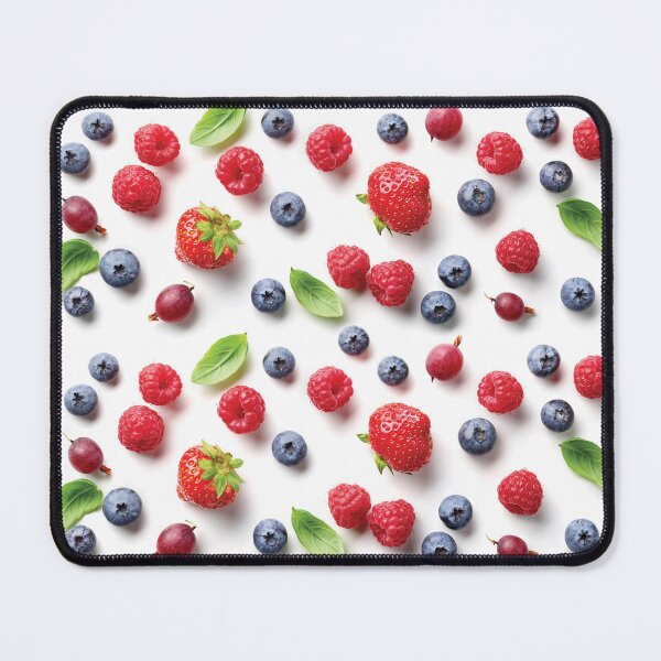 Item preview, Fresh Berries Pattern on White designed and sold by zeStudioPhoto.