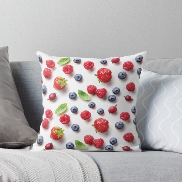 Item preview, Fresh Berries Pattern on White designed and sold by zeStudioPhoto.