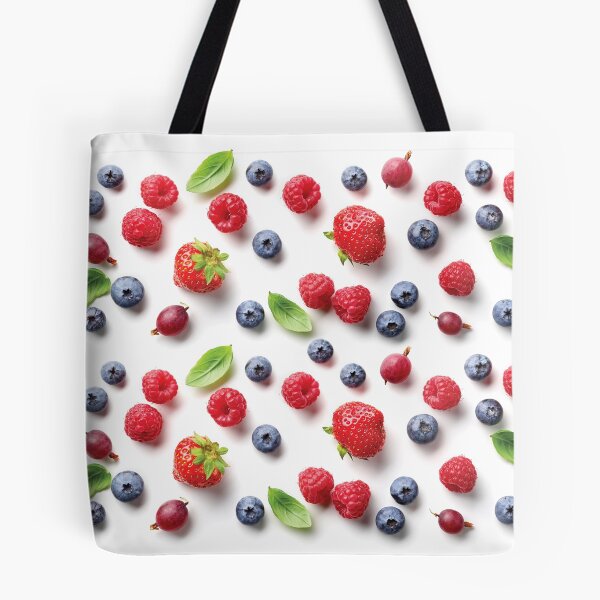 Item preview, Fresh Berries Pattern on White designed and sold by zeStudioPhoto.