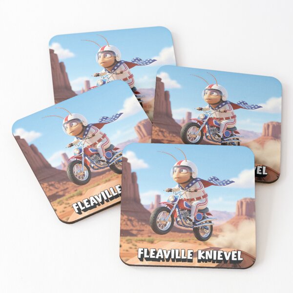 Item preview, Fleaville Knievel - Funny Evil Knievel Pun designed and sold by FleaNomenon.