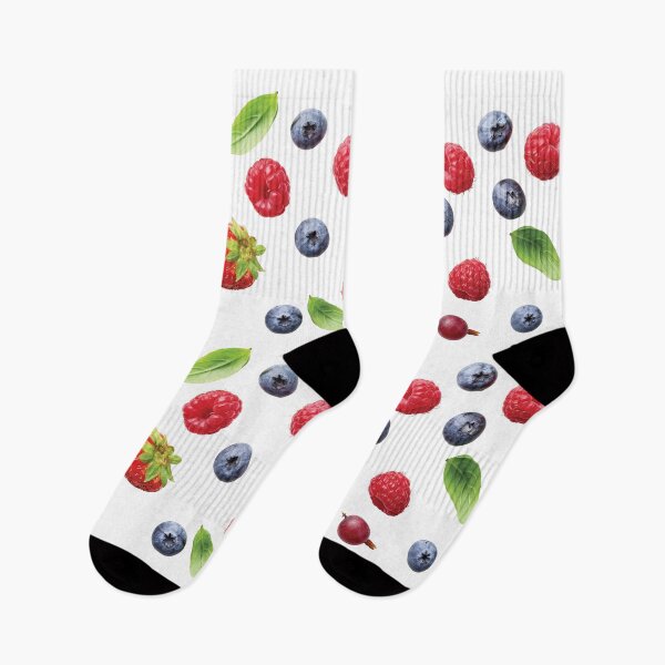Item preview, Fresh Berries Pattern on White designed and sold by zeStudioPhoto.