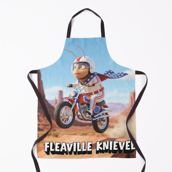 Item preview, Fleaville Knievel - Divertido juego de palabras malvado sobre Knievel designed and sold by FleaNomenon.