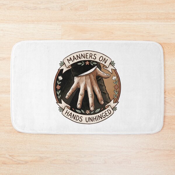 Item preview, Manners On Hands Unhinged Vintage Sepia Hand Graphic designed and sold by Fenay Designs.