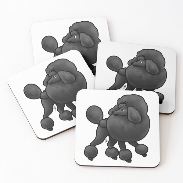 Item preview, Dog - Miniature Poodle - Continental Black designed and sold by Jennifer Stolzer.