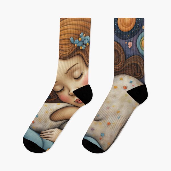 Item preview, Folk-Art Angel Asleep in bed designed and sold by Colin Bentham.