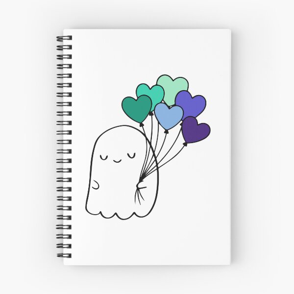Item preview, Love Is Gay – Cute Pride Ghost with Heart Balloons designed and sold by Cannaxes Studio.