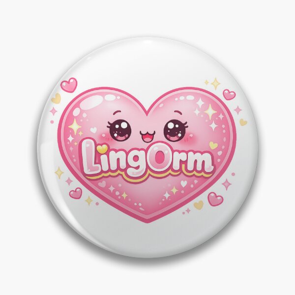Item preview, LingOrm Kawaii Heart | Thai GL Fan Cute Pink Love Design designed and sold by Item Geeks.