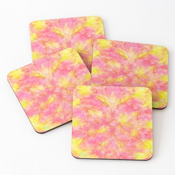 Item preview, Sunset Bloom Watercolor – Vibrant Floral Abstract Pattern designed and sold by Colorshow-relax.