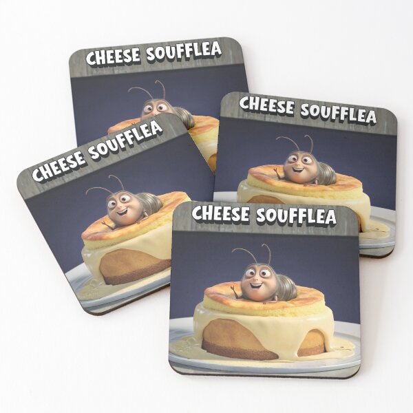 Item preview, Cheese Soufflea - Funny Cheese Flea Pun designed and sold by FleaNomenon.