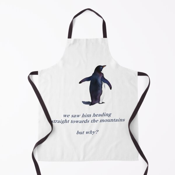 Item preview, But Why Penguin, Sad Penguin Mountains but why?, Trendy Nihilist Penguin, WHY Penguin Meme designed and sold by toongstudio.