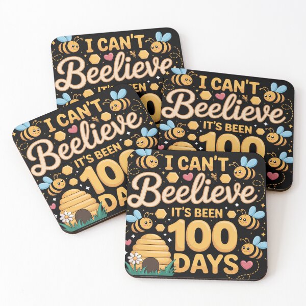 Item preview, I Can_t Believe It_s Been 100 Days of School Bee designed and sold by tiekanamac.
