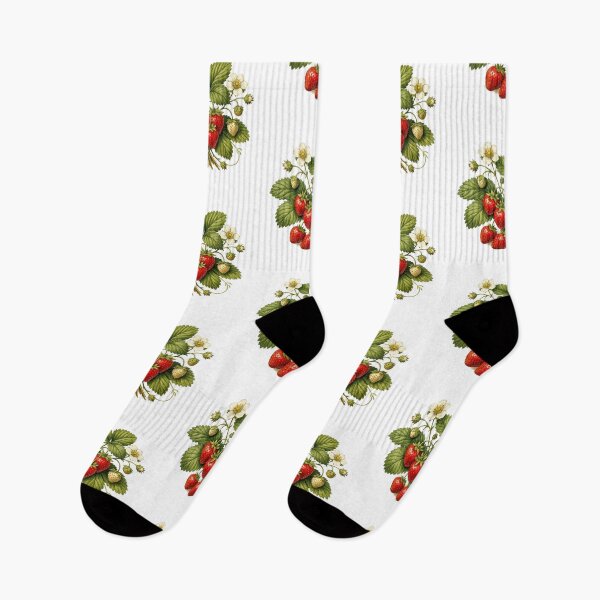 Item preview, Colorful Vintage Strawberries, Berry Blossom and Leaves designed and sold by silviaol.