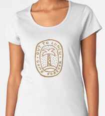 Zum Mittagessen Frauen Premium T-Shirts
